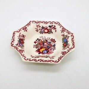 Vintage Mason's Fruit Basket English Ironstone Trinket Dish